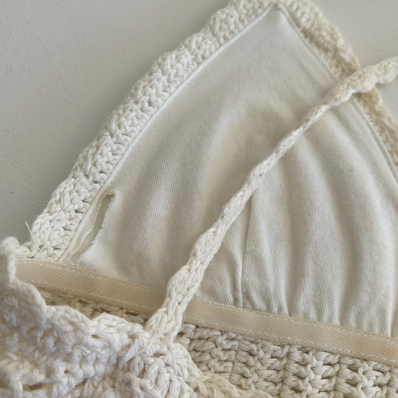 Anthropologie Staring at Stars crochet knit top XS/S - Picture 5 of 5